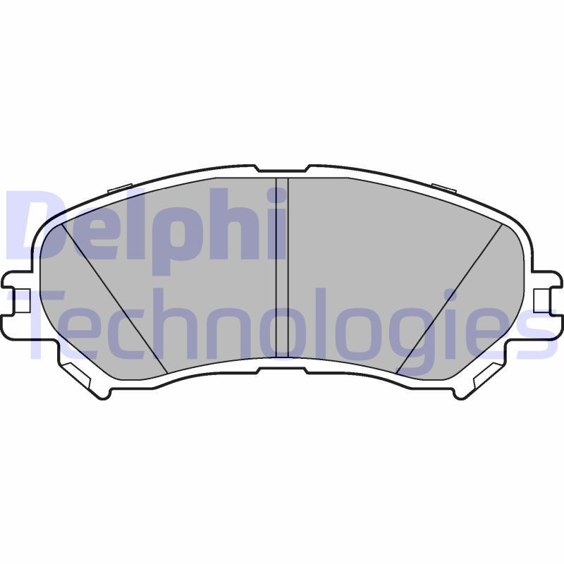 DELPHI LP3275 Brzdové platničky Predné pre