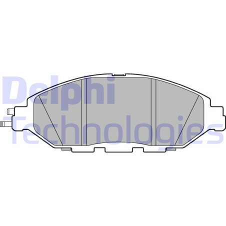 DELPHI LP3278 Klocki hamulcowe Przód dla