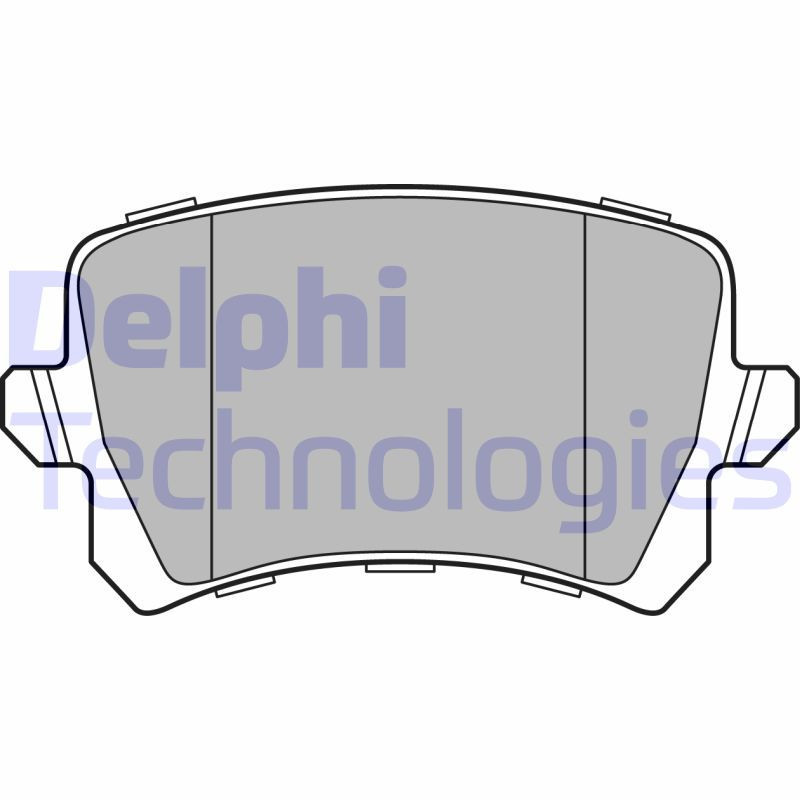 DELPHI LP3247 Brzdové platničky Zadné pre