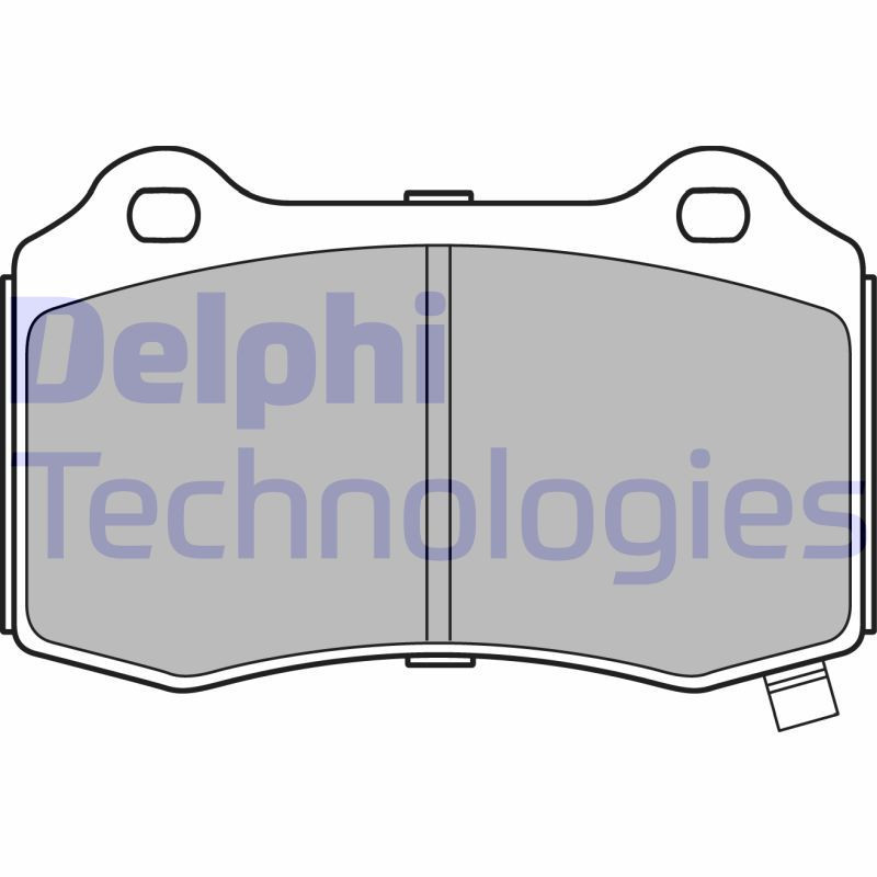 DELPHI LP3281 Brzdové destičky Zadní pro