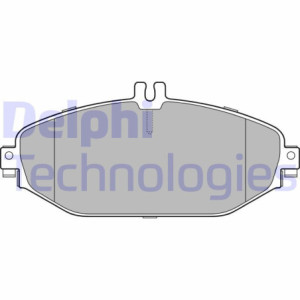 DELPHI LP3282 Brzdové platničky Predné pre