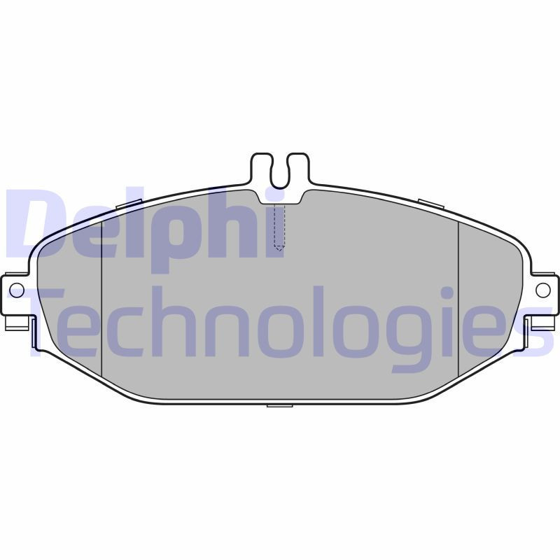 DELPHI LP3282 Brzdové platničky Predné pre