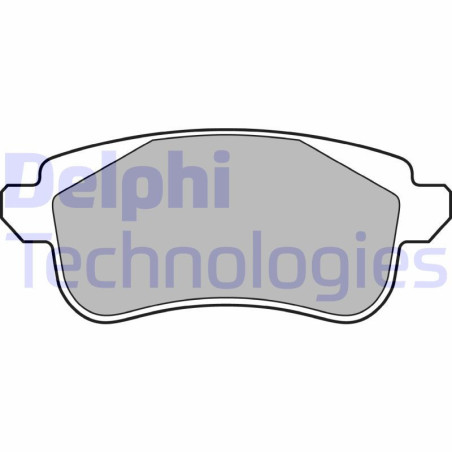 DELPHI LP3283 Brzdové platničky Zadné pre