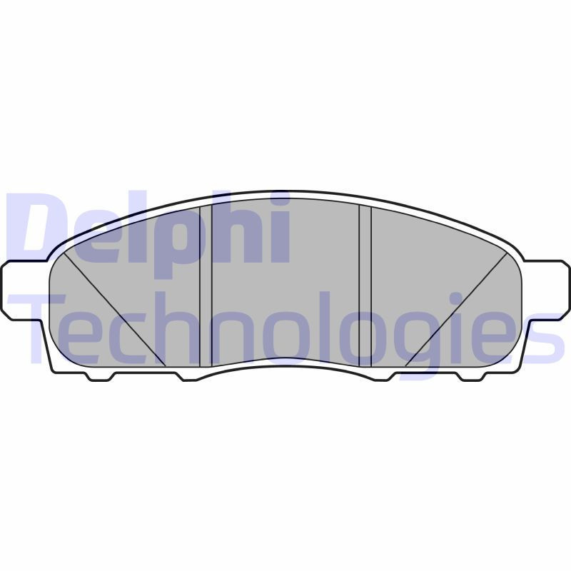DELPHI LP3285 Brzdové platničky Predné pre