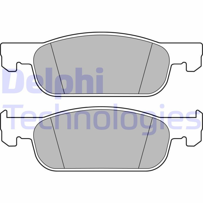 DELPHI LP3286 Brzdové platničky Predné pre