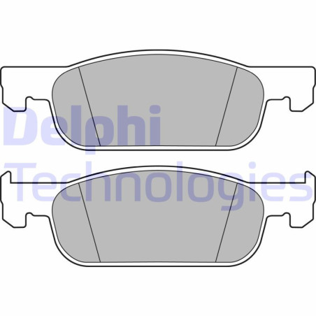 DELPHI LP3286 Brzdové platničky Predné pre