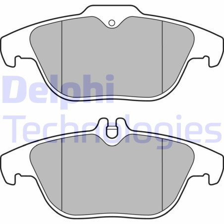 DELPHI LP3288 Brzdové platničky Zadné pre