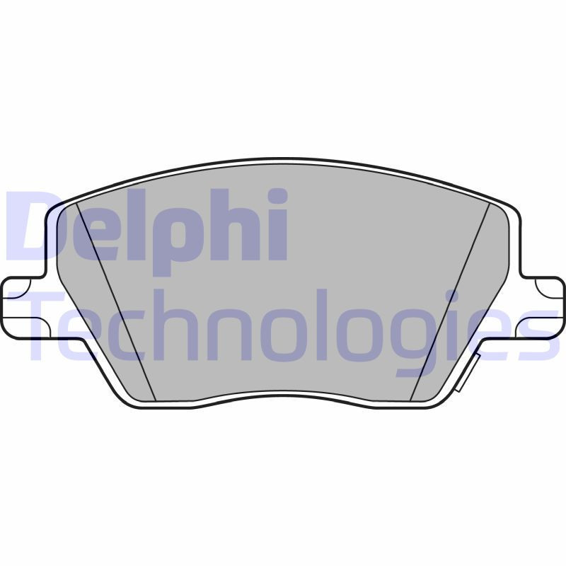 DELPHI LP3289 Brzdové platničky Predné pre
