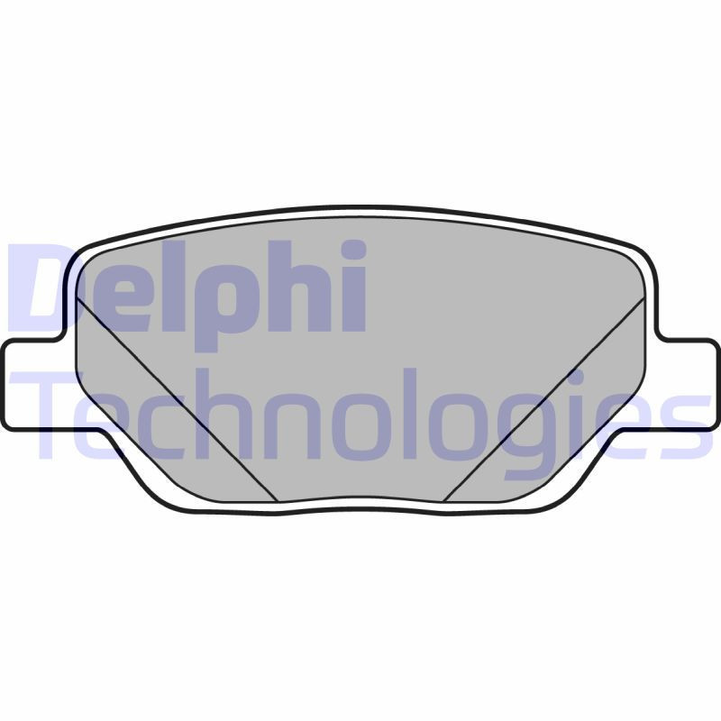 DELPHI LP3290 Brzdové destičky Zadní pro