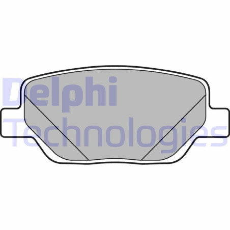 DELPHI LP3290 Pastiglie freno Posteriore per