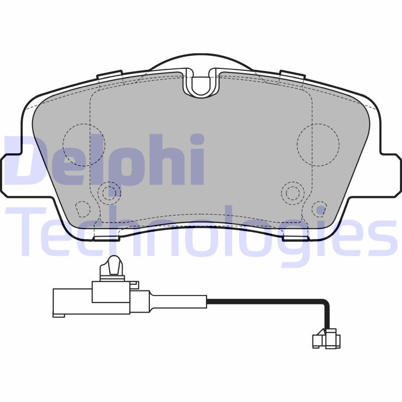 DELPHI LP3292 Pastiglie freno Posteriore per