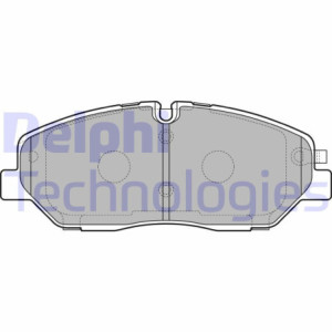DELPHI LP3293 Brzdové platničky Predné pre
