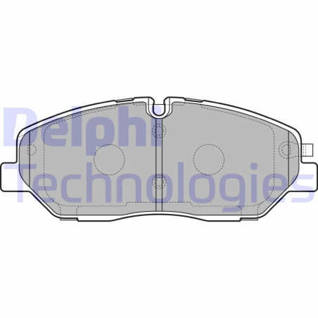 DELPHI LP3293 Brzdové platničky Predné pre