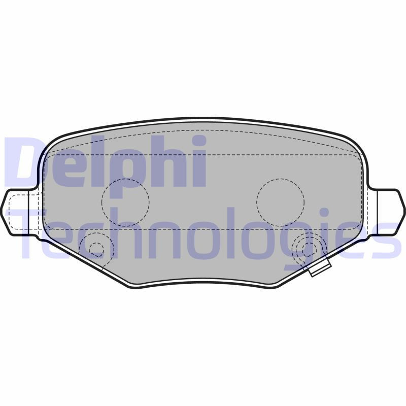DELPHI LP3296 Plaquettes de frein Arrière pour