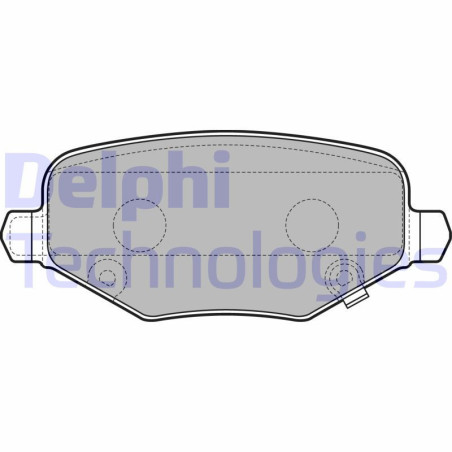 DELPHI LP3296 Plaquettes de frein Arrière pour