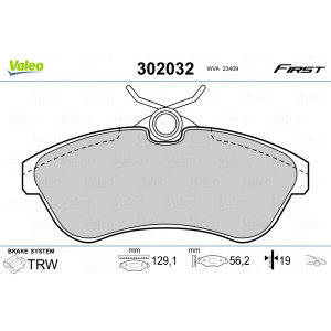 VALEO 302032 Plaquettes de frein Avant pour