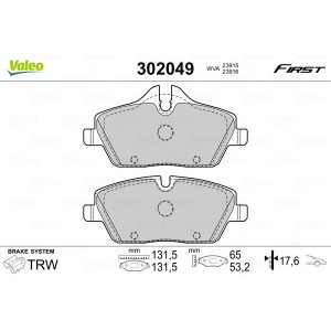 VALEO 302049 Plaquettes de frein Avant pour
