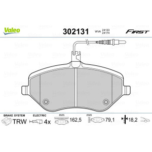 VALEO 302131 Pastiglie freno Anteriore per