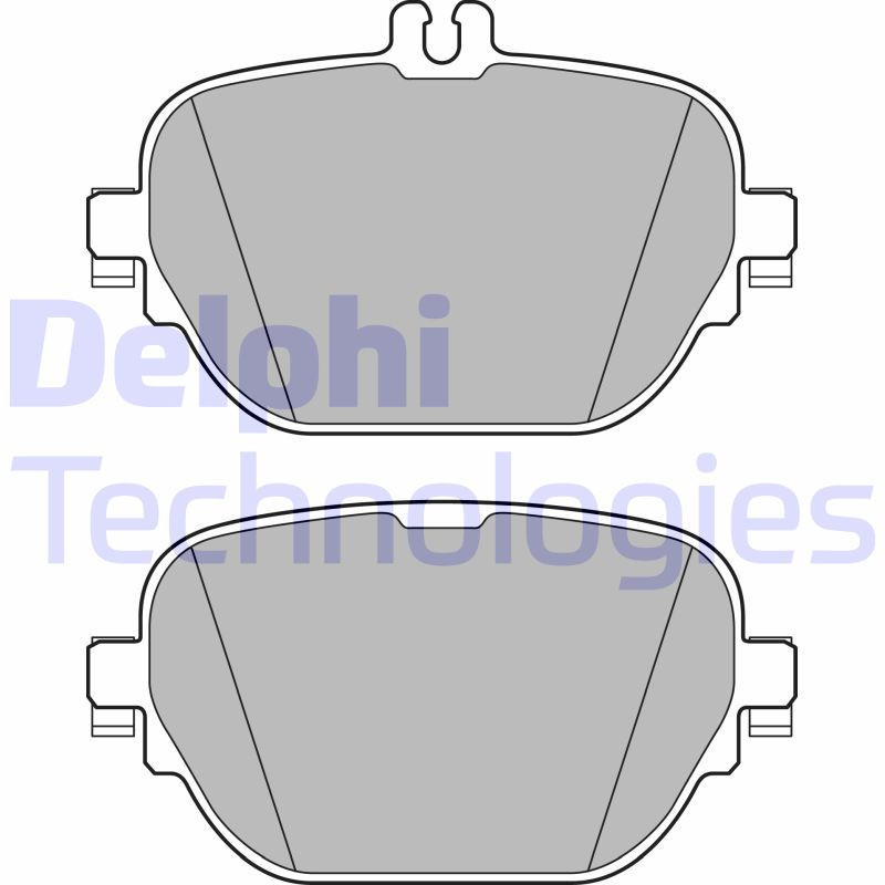 DELPHI LP3297 Brzdové platničky Zadné pre