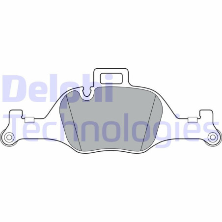 DELPHI LP3299 Brzdové platničky Predné pre