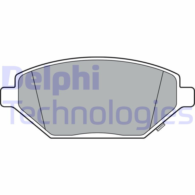 DELPHI LP3301 Brzdové platničky Predné pre