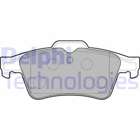 DELPHI LP3303 Pastiglie freno Posteriore per