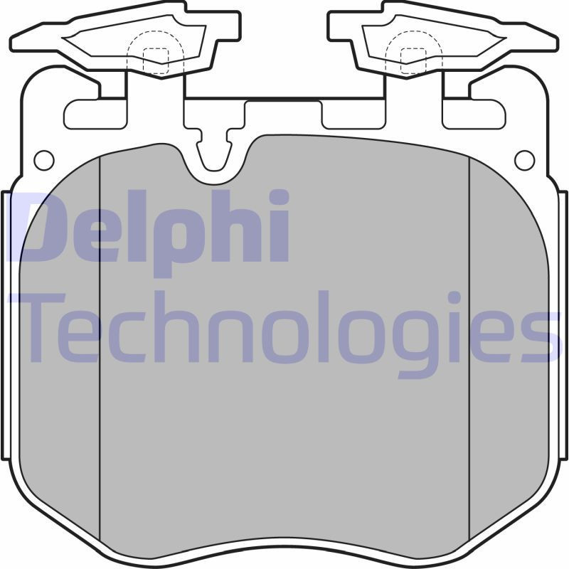 DELPHI LP3304 Pastillas de freno Delantero para