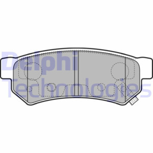 DELPHI LP3305 Brzdové platničky Zadné pre