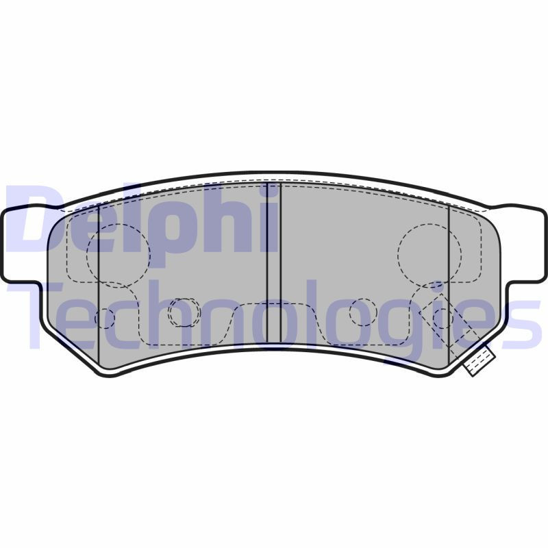 DELPHI LP3305 Pastiglie freno Posteriore per