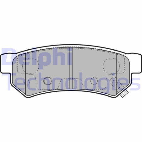 DELPHI LP3305 Brzdové platničky Zadné pre