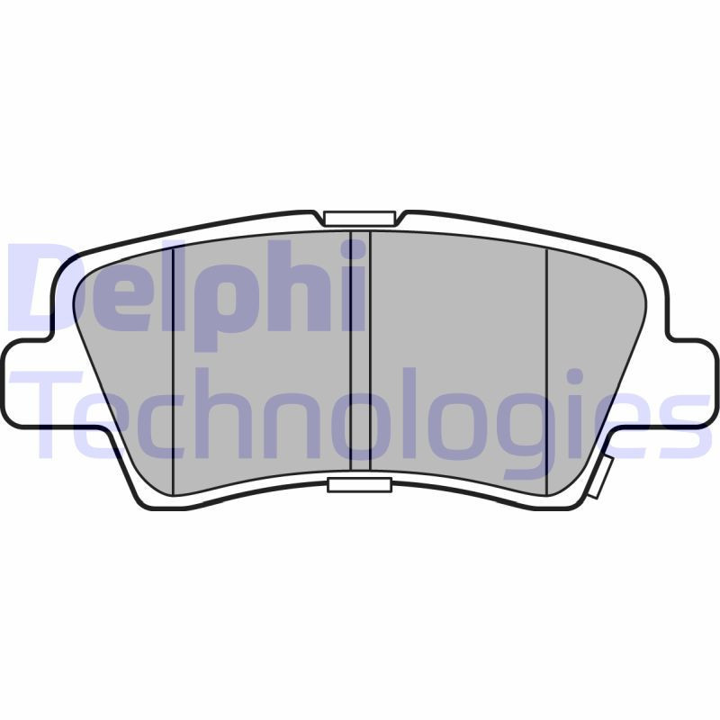 DELPHI LP3309 Klocki hamulcowe Tył dla