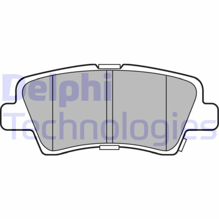 DELPHI LP3309 Pastiglie freno Posteriore per