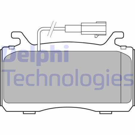DELPHI LP3310 Brzdové platničky Predné pre