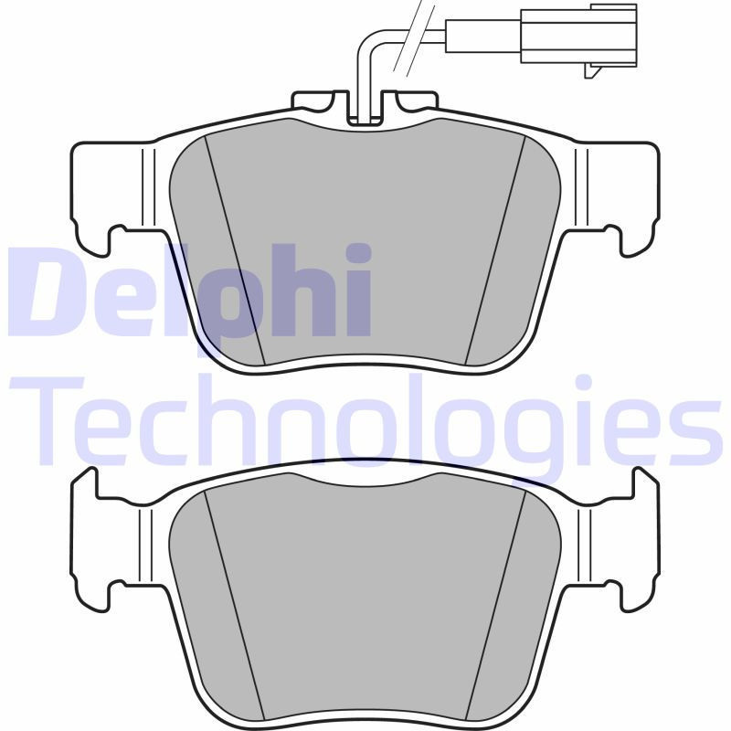 DELPHI LP3311 Brzdové platničky Zadné pre