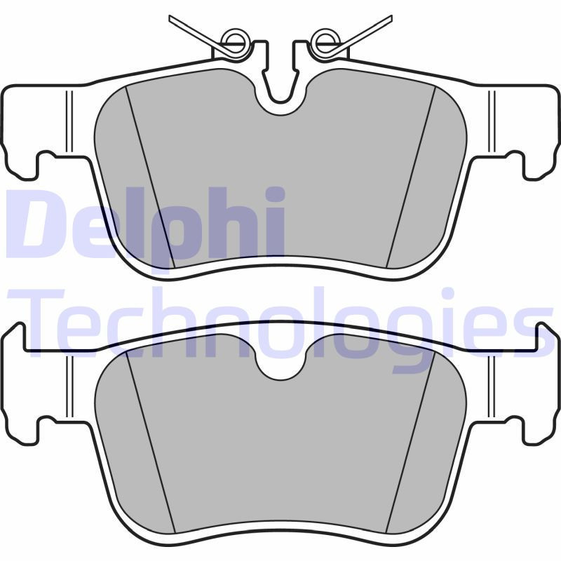 DELPHI LP3312 Klocki hamulcowe Tył dla