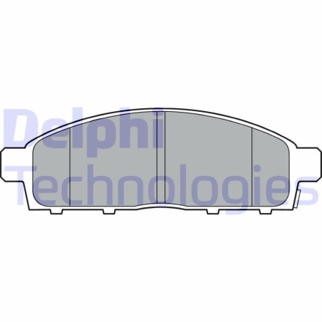 DELPHI LP3313 Brzdové platničky Predné pre