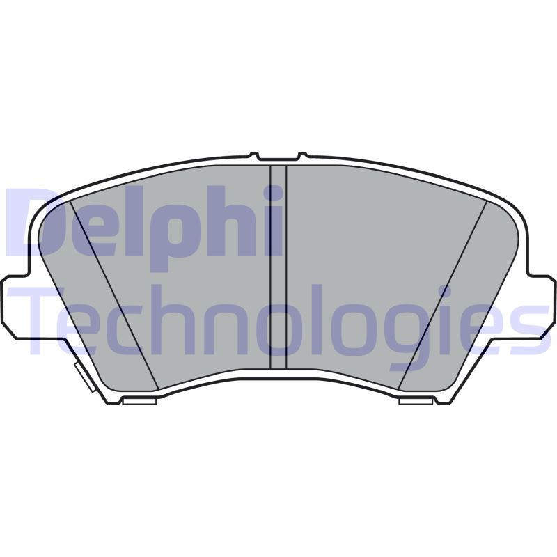 DELPHI LP3361 Brzdové platničky Predné pre