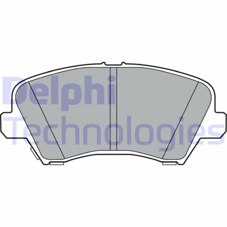 DELPHI LP3361 Brzdové platničky Predné pre