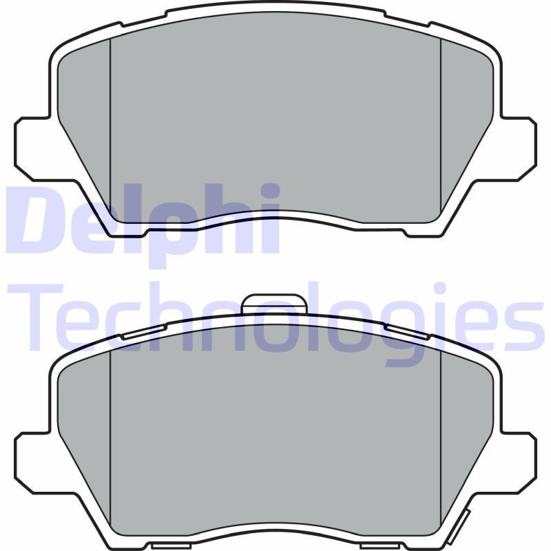 DELPHI LP3363 Klocki hamulcowe Przód dla