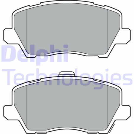 DELPHI LP3363 Brzdové platničky Predné pre