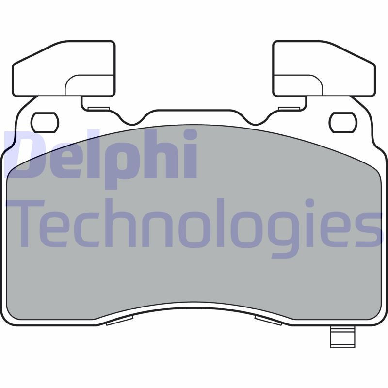 DELPHI LP3366 Brzdové platničky Predné pre