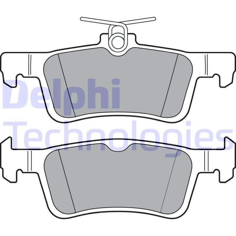 DELPHI LP3369 Bremsbeläge Hinten für