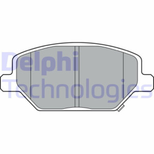 DELPHI LP3371 Brzdové platničky Predné pre