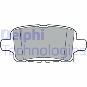 DELPHI LP3372 Pastillas de freno Trasero para
