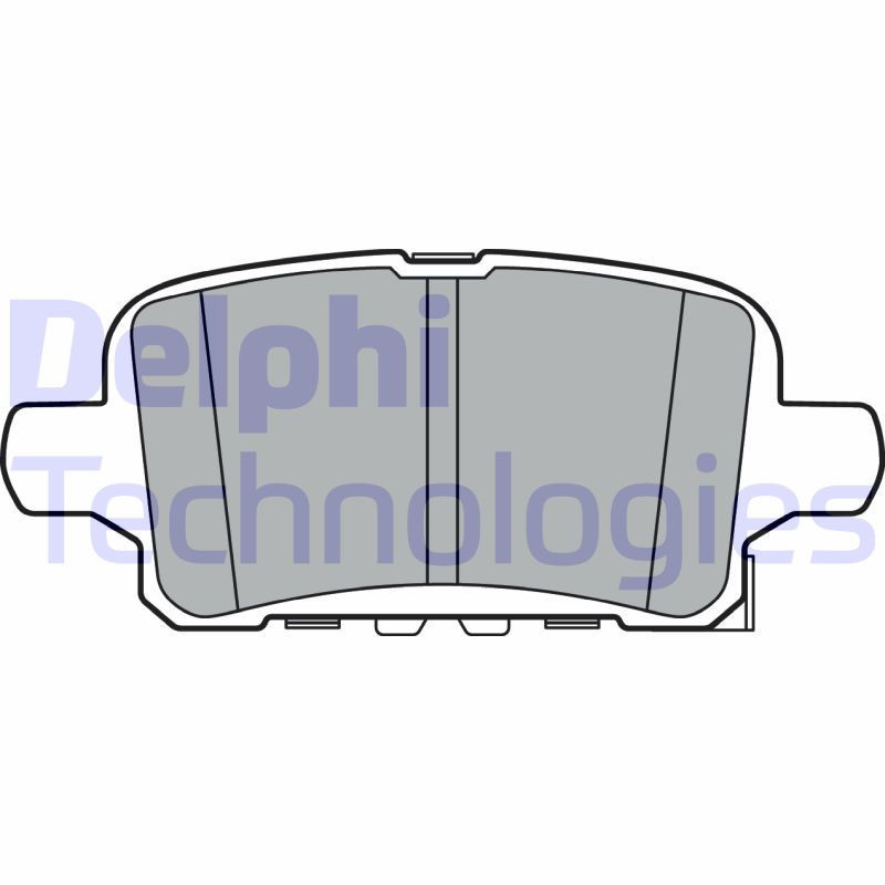 DELPHI LP3372 Brzdové platničky Zadné pre