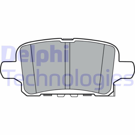 DELPHI LP3372 Pastiglie freno Posteriore per