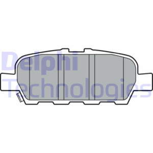DELPHI LP3375 Pastiglie freno Posteriore per