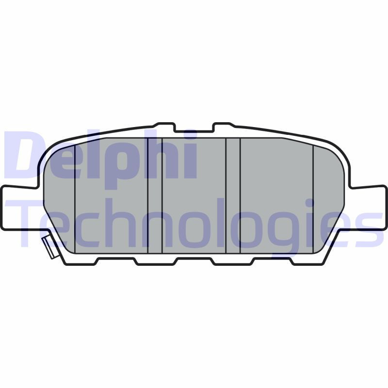 DELPHI LP3375 Brzdové platničky Zadné pre