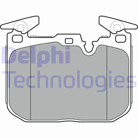 DELPHI LP3383 Klocki hamulcowe Przód dla