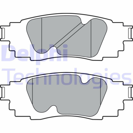 DELPHI LP3392 Pastiglie freno Posteriore per